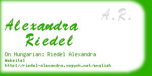 alexandra riedel business card